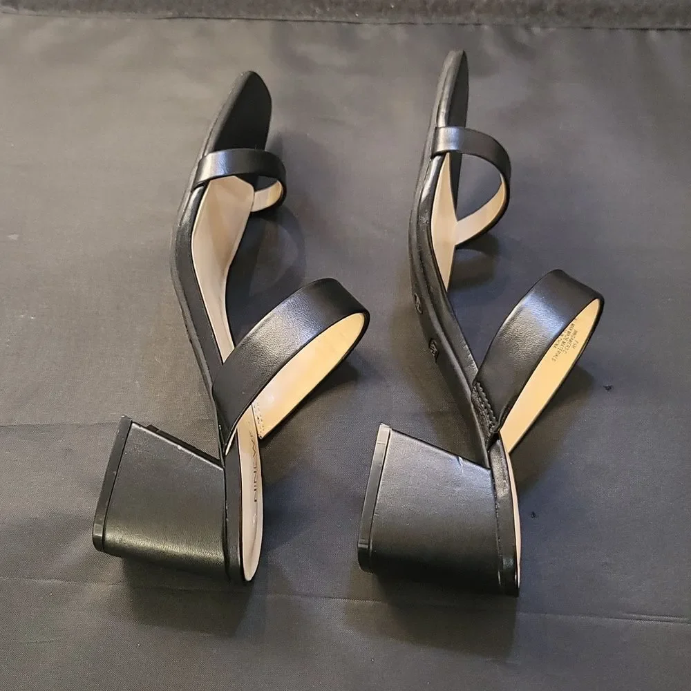 BRAND NEW NINE WEST BLOCK HEEL SQUARE TOE WOMENS SANDALS - Picture 10 of 14